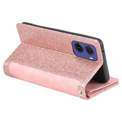 For Motorola Moto G05 4G Case PU Leather Phone Cover with Zipper Wallet 9 Card Slots