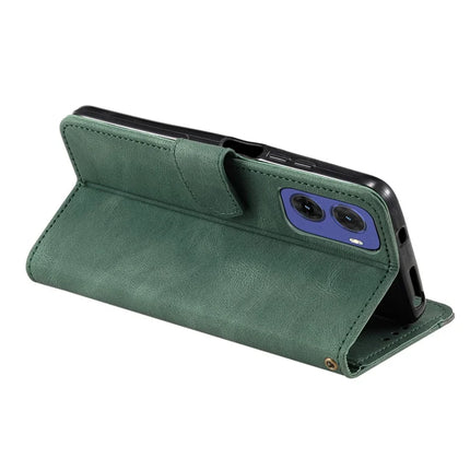 For Motorola Moto G05 4G Leather Case Splicing Stitching Wallet Stand Phone Cover with Strap