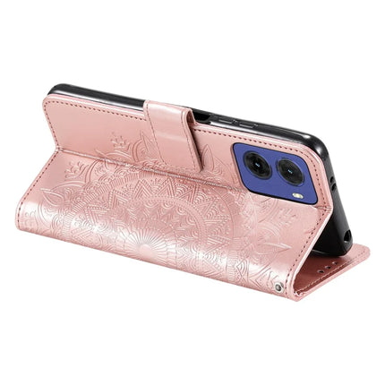 For Motorola Moto G05 4G Case Imprinted Totem PU Leather Wallet Stand Phone Cover