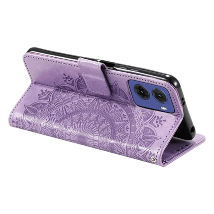 For Motorola Moto G05 4G Case Imprinted Totem PU Leather Wallet Stand Phone Cover