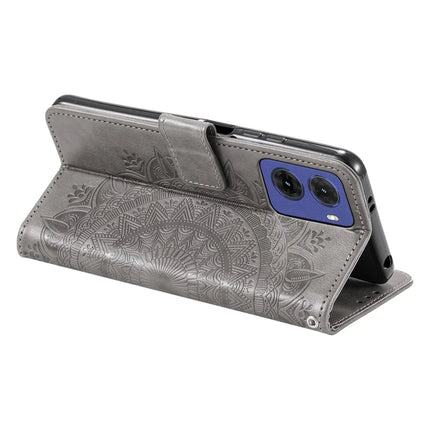 For Motorola Moto G05 4G Case Imprinted Totem PU Leather Wallet Stand Phone Cover