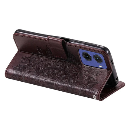 For Motorola Moto G05 4G Case Imprinted Totem PU Leather Wallet Stand Phone Cover