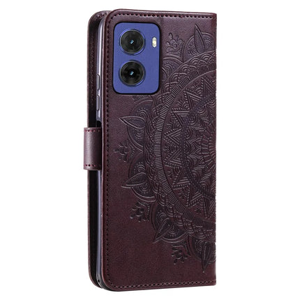 For Motorola Moto G05 4G Case Imprinted Totem PU Leather Wallet Stand Phone Cover