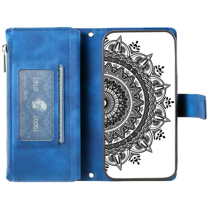 Style 006 For Motorola Moto G15 4G Wallet Case PU Leather Phone Cover Mandala Flower Pattern
