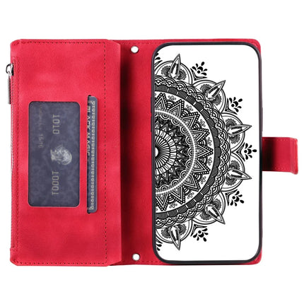 Style 006 For Motorola Moto G15 4G Wallet Case PU Leather Phone Cover Mandala Flower Pattern