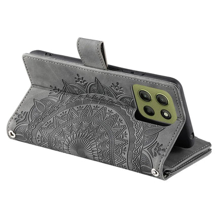 Style 006 For Motorola Moto G15 4G Wallet Case PU Leather Phone Cover Mandala Flower Pattern