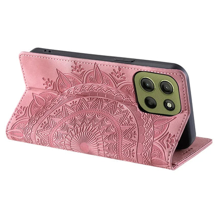 Style-010 For Motorola Moto G15 4G Case Magnetic Closing Leather Phone Cover Pattern Imprinted