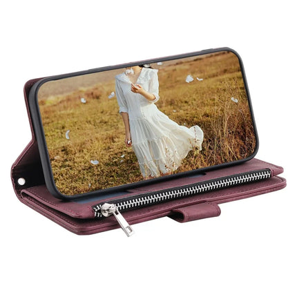 Style 005 For Motorola Moto G15 4G Wallet Case Rhombus Stitching Line PU Leather Phone Cover