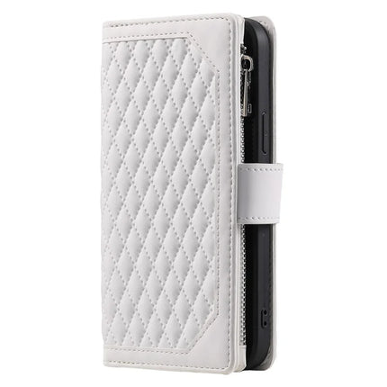 Style 005 For Motorola Moto G15 4G Wallet Case Rhombus Stitching Line PU Leather Phone Cover