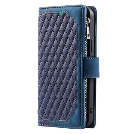 Style 005 For Motorola Moto G15 4G Wallet Case Rhombus Stitching Line PU Leather Phone Cover