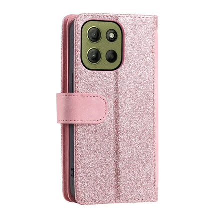 For Motorola Moto G15 4G Case PU Leather Phone Cover with Zipper Wallet 9 Card Slots
