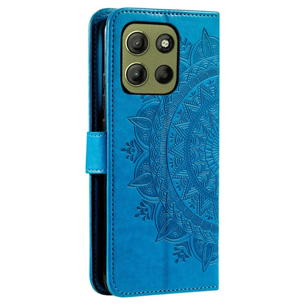 For Motorola Moto G15 4G Case Imprinted Totem PU Leather Wallet Stand Phone Cover