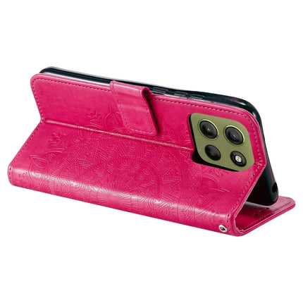 For Motorola Moto G15 4G Case Imprinted Totem PU Leather Wallet Stand Phone Cover