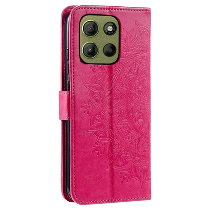 For Motorola Moto G15 4G Case Imprinted Totem PU Leather Wallet Stand Phone Cover