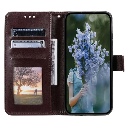For Motorola Moto G15 4G Case Imprinted Totem PU Leather Wallet Stand Phone Cover