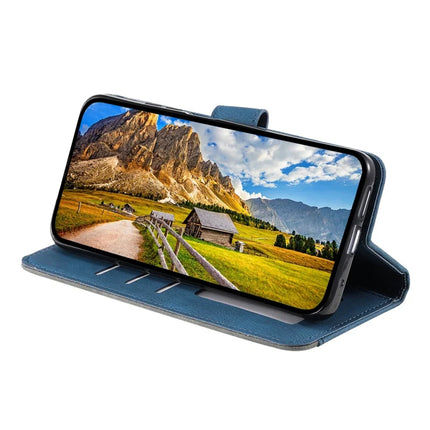 For Motorola Moto G15 4G Leather Case Splicing Stitching Wallet Stand Phone Cover with Strap