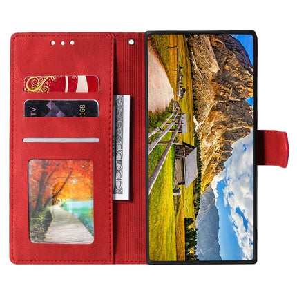 For Motorola Moto G15 4G Leather Case Splicing Stitching Wallet Stand Phone Cover with Strap