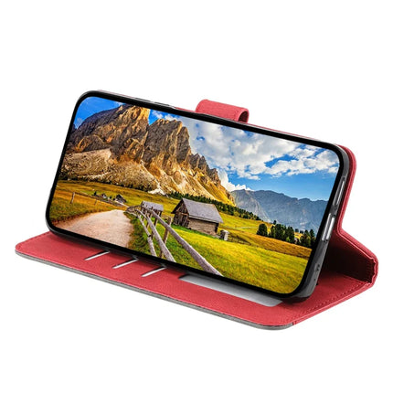 For Motorola Moto G15 4G Leather Case Splicing Stitching Wallet Stand Phone Cover with Strap