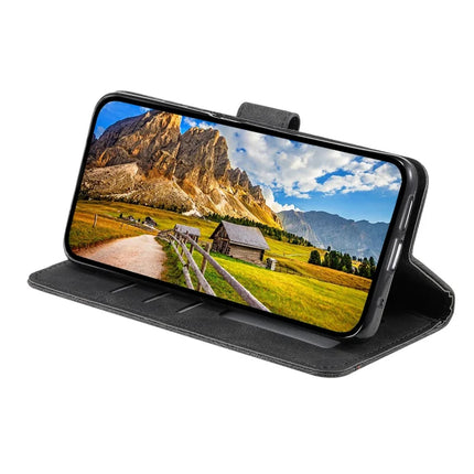 For Motorola Moto G15 4G Leather Case Splicing Stitching Wallet Stand Phone Cover with Strap