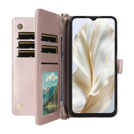 For Blackview Wave 8C Wallet Case with Shoulder Strap Leather Phone Cover