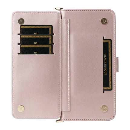 For Blackview Wave 8C Wallet Case with Shoulder Strap Leather Phone Cover