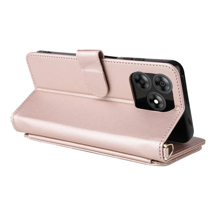 For Blackview Wave 8C Wallet Case with Shoulder Strap Leather Phone Cover