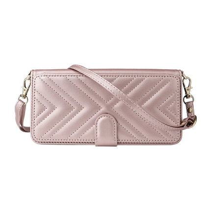 For Blackview Wave 8C Wallet Case with Shoulder Strap Leather Phone Cover
