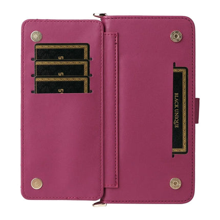 For Blackview Wave 8C Wallet Case with Shoulder Strap Leather Phone Cover