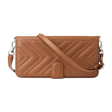 For Blackview Wave 8C Wallet Case with Shoulder Strap Leather Phone Cover