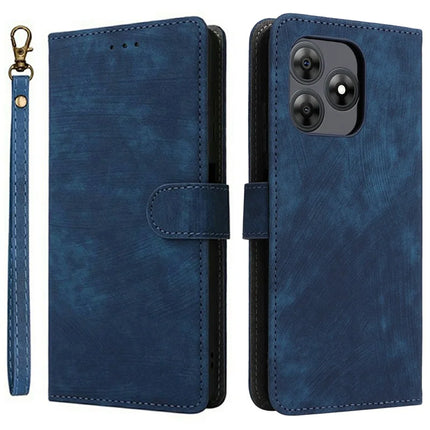 For Blackview Wave 8C Wallet Case RFID Blocking PU Leather Cover Stand View - Blue