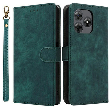 For Blackview Wave 8C Wallet Case RFID Blocking PU Leather Cover Stand View - Green