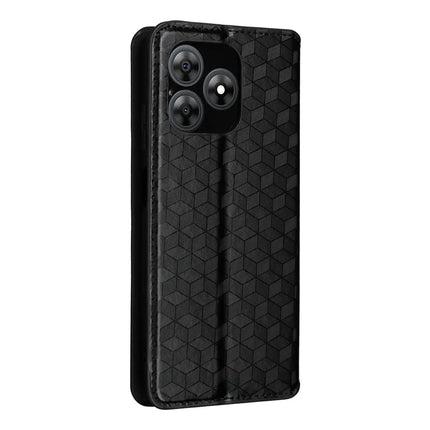 For Blackview Wave 8C Wallet Case Rhombus Imprinted Leather Phone Cover