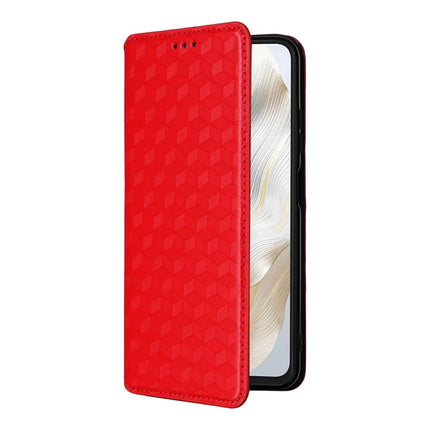 For Blackview Wave 8C Wallet Case Rhombus Imprinted Leather Phone Cover