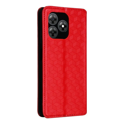 For Blackview Wave 8C Wallet Case Rhombus Imprinted Leather Phone Cover