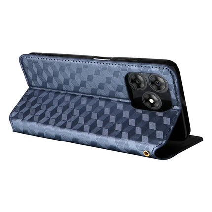 For Blackview Wave 8C Wallet Case Rhombus Imprinted Leather Phone Cover