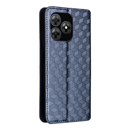 For Blackview Wave 8C Wallet Case Rhombus Imprinted Leather Phone Cover