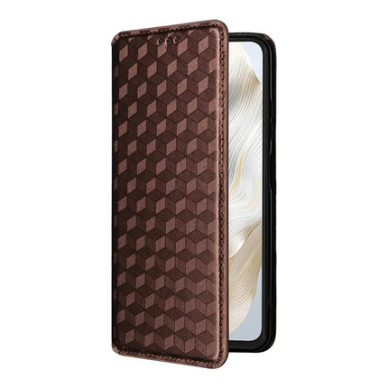 For Blackview Wave 8C Wallet Case Rhombus Imprinted Leather Phone Cover