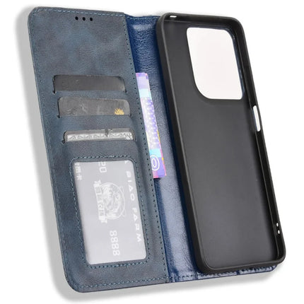 For Motorola Moto G15 4G / G15 Power 4G Leather Case Wallet Stand Retro Texture Phone Cover
