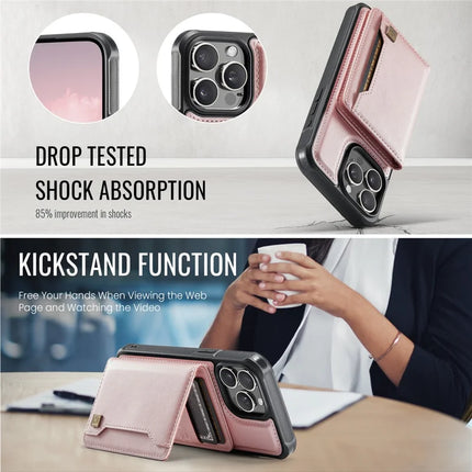 For iPhone 12 Pro Max 6.7 inch Case AUTSPACE A13 Vintage Leather Back Cover with Magnetic Detachable Card Bag
