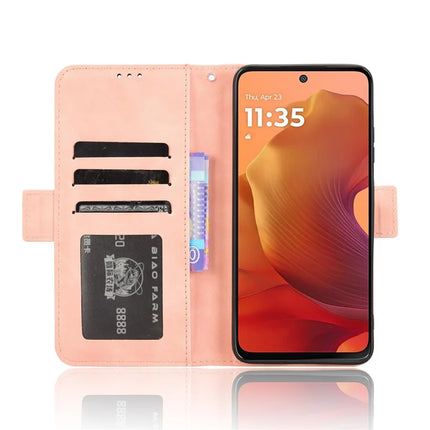 For Motorola Moto G15 4G / G15 Power 4G Leather Case Phone Wallet Cover with Multiple Card Slots
