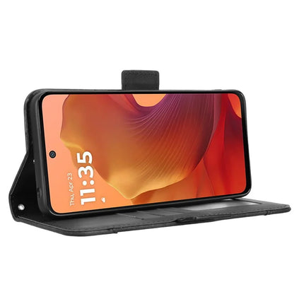For Motorola Moto G15 4G / G15 Power 4G Leather Case Phone Wallet Cover with Multiple Card Slots