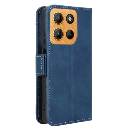 For Motorola Moto G15 4G / G15 Power 4G Leather Case Phone Wallet Cover with Multiple Card Slots