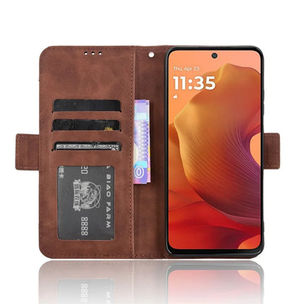 For Motorola Moto G15 4G / G15 Power 4G Leather Case Phone Wallet Cover with Multiple Card Slots