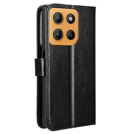 For Motorola Moto G15 4G / G15 Power 4G Case Crazy Horse Texture PU Leather Phone Wallet Cover