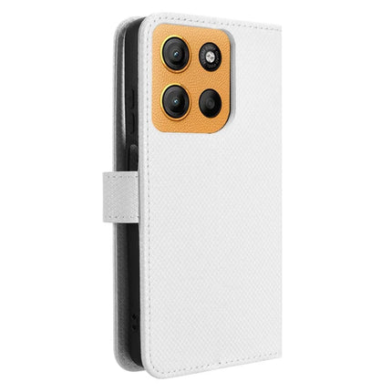 For Motorola Moto G15 4G / G15 Power 4G Case PU Leather Diamond Texture Wallet Phone Cover