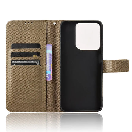 For Motorola Moto G15 4G / G15 Power 4G Case PU Leather Diamond Texture Wallet Phone Cover