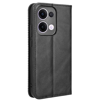 For Oppo Reno13 5G (Global) Leather Case Wallet Stand Retro Texture Phone Cover