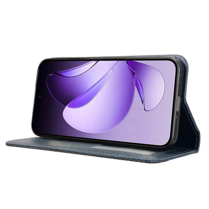 For Oppo Reno13 5G (Global) Leather Case Wallet Stand Retro Texture Phone Cover