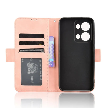 For Oppo Reno13 5G (Global) Leather Case Phone Wallet Cover with Multiple Card Slots