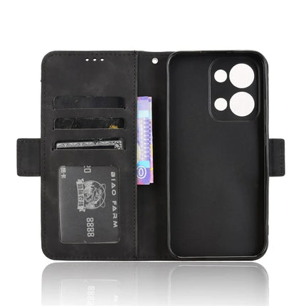 For Oppo Reno13 5G (Global) Leather Case Phone Wallet Cover with Multiple Card Slots